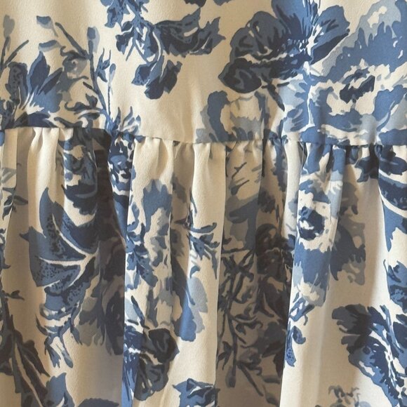 AQUA Toile De Jouy Sleeveless Floral Midi Dress - Picture 5 of 6